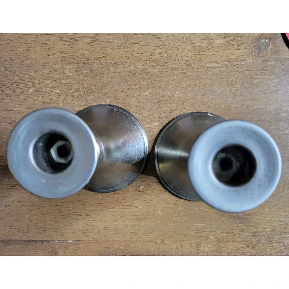 Vintage Pewter ‎ mini Candle Holders set of 2